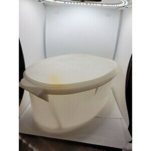 Vtg Tupperware 487 Flavor Saver Ham Roast Turkey Storage Keeper 3pc Rack Lifter